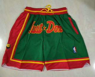 Men's Seattle Supersonics Green Just Don Swingman Throwback Shorts