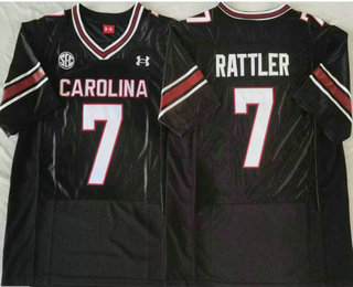Men's South Carolina Gamecocks #7 Spencer Rattler Black College Limited Football Jersey
