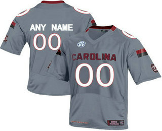 Men's South Carolina Gamecocks Customized College Football Jersey - Grey