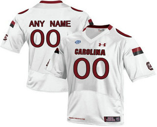 Men's South Carolina Gamecocks Customized College Football Jersey - White