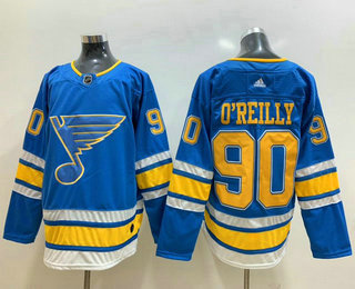 Men's St. Louis Blues #90 Ryan O'Reilly Blue Alternate Stitched NHL Jersey