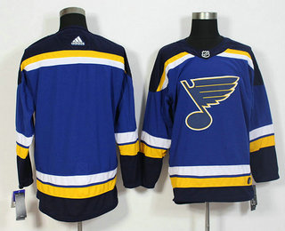 Men's St. Louis Blues Blank Blue 2017-2018 Hockey Adidas Stitched NHL Jersey