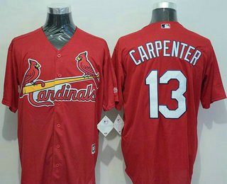 Men's St. Louis Cardinals #13 Matt Carpenter Red New Cool Base Jersey