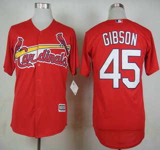 Men's St. Louis Cardinals #45 Bob Gibson Red 2015 MLB Cool Base Jersey