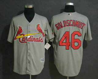 Men's St. Louis Cardinals #46 Paul Goldschmidt Grey Stitched MLB Cool Base Jersey