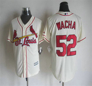 Men's St. Louis Cardinals #52 Michael Wacha Alternate Cream 2015 MLB Cool Base Jersey