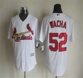 Men's St. Louis Cardinals #52 Michael Wacha Home White 2015 MLB Cool Base Jersey