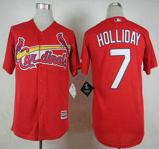 Men's St. Louis Cardinals #7 Matt Holliday Red 2015 MLB Cool Base Jersey