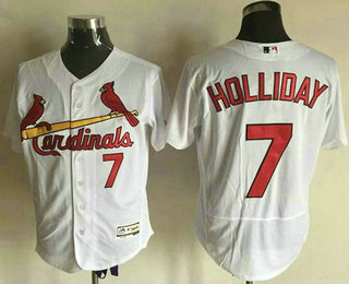 Men's St. Louis Cardinals #7 Matt Holliday White Flexbase Authentic Collection Jersey