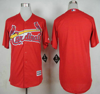 Men's St. Louis Cardinals Blank Red 2015 MLB Cool Base Jersey