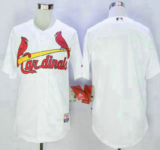 Men's St. Louis Cardinals Blank White Cool Base Jersey