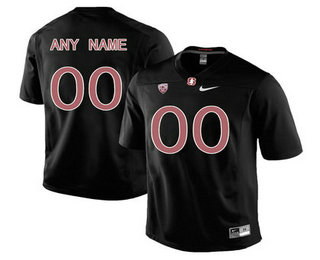 Men's Stanford Cardinal Customized College Football Jersey - Blackout