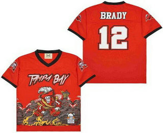 Men's Tampa Bay Buccaneers #12 Tom Brady Limited Red Fashion Football Jersey