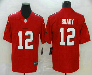 Men's Tampa Bay Buccaneers #12 Tom Brady Red 2020 Vapor Untouchable Stitched NFL Nike Limited Jersey