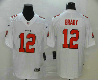 Men's Tampa Bay Buccaneers #12 Tom Brady White 2020 Vapor Untouchable Stitched NFL Nike Limited Jersey