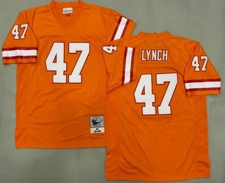 Men's Tampa Bay Buccaneers #47 John Lynch Orange 1995 Throwback Jersey