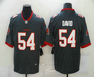 Men's Tampa Bay Buccaneers #54 Lavonte David Gray 2020 NEW Vapor Untouchable Stitched NFL Nike Limited Jersey