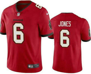 Men's Tampa Bay Buccaneers #6 Julio Jones Limited Red Vapor Jersey