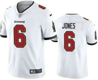 Men's Tampa Bay Buccaneers #6 Julio Jones Limited White Vapor Jersey