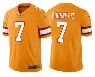 Men's Tampa Bay Buccaneers #7 Leonard Fournette Orange Vapor Untouchable Limited Stitched Jersey