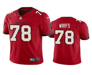 Men's Tampa Bay Buccaneers #78 Tristan Wirfs Red 2020 NFL Draft Vapor Limited Jersey