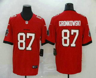 Men's Tampa Bay Buccaneers #87 Rob Gronkowski Red 2020 NEW Vapor Untouchable Stitched NFL Nike Limited Jersey