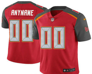 Men's Tampa Bay Buccaneers Custom Vapor Untouchable Red Team Color NFL Nike Limited Jersey