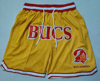 Men's Tampa Bay Buccaneers Yellow Just Don Shorts