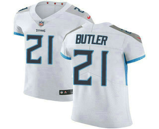 Men's Tennessee Titans #21 Malcolm Butler White 2018 Vapor Untouchable Stitched NFL Nike Elite Jersey