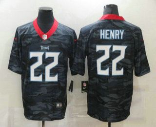 Men's Tennessee Titans #22 Derrick Henry 2020 Camo Limited Stitched Nike NFL Jersey