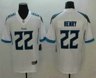 Men's Tennessee Titans #22 Derrick Henry Nike White New 2018 Vapor Untouchable Limited Jersey