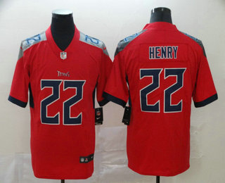 Men's Tennessee Titans #22 Derrick Henry Red 2019 Inverted Legend Stitched NFL Nike Limited Jersey