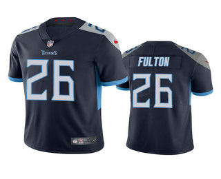 Men's Tennessee Titans #26 Kristian Fulton Navy 2020 NFL Draft Vapor Limited Jersey