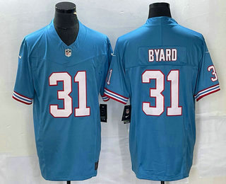 Men's Tennessee Titans #31 Kevin Byard Blue 2023 FUSE Vapor Limited Throwback Stitched Jersey