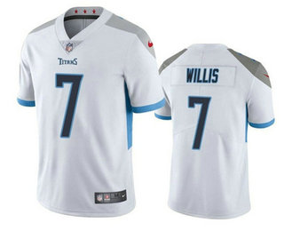 Men's Tennessee Titans #7 Malik Willis White 2021 Vapor Untouchable Stitched NFL Nike Limited Jersey