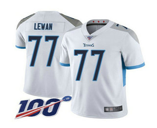 Men's Tennessee Titans #77 Taylor Lewan White Vapor Untouchable Limited Stitched Football Jersey