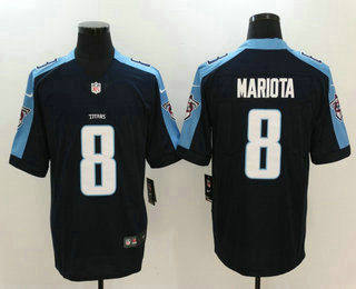 Men's Tennessee Titans #8 Marcus Mariota Navy Blue 2017 Vapor Untouchable Stitched NFL Nike Limited Jersey