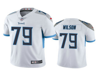 Men's Tennessee Titans#79  Isaiah Wilson White 2020 NFL Draft Vapor Limited Jersey