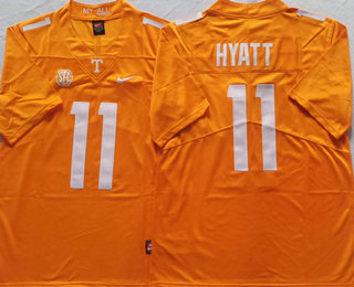 Men's Tennessee Volunteers #11 Jalin Hyatt Orange 2023 Vapor Untouchable Limited Stitched Nike Jersey