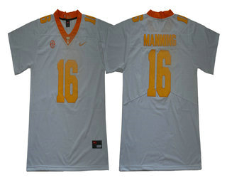 Men's Tennessee Volunteers #16 Peyton Manning White 2017 Vapor Untouchable Stitched Nike NCAA Jersey