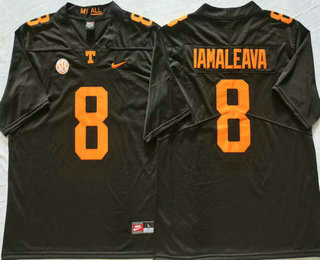 Men's Tennessee Volunteers #8 Nico Iamaleava Black Vapor Limited Stitched Nike Jersey