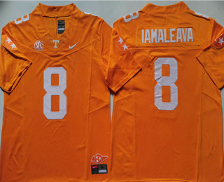 Men's Tennessee Volunteers #8 Nico Iamaleava Orange FUSE College Football Jersey