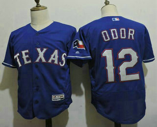 Men's Texas Rangers #12 Rougned Odor Blue 2016 Flexbase Majestic Baseball Jersey