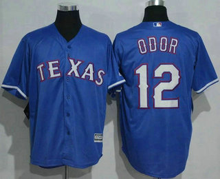 Men's Texas Rangers #12 Rougned Odor Blue New Cool Base Jersey