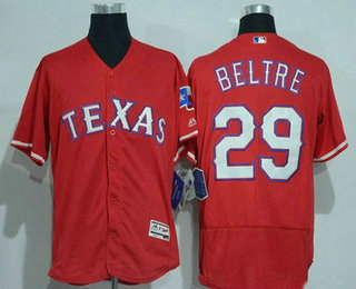 Men's Texas Rangers #29 Adrian Beltre Red 2016 Flexbase Stitched Baseball Jersey