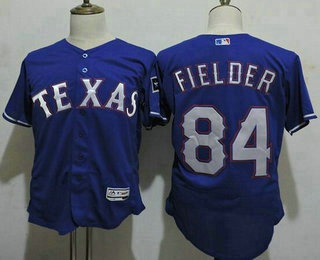 Men's Texas Rangers #84 Prince Fielder Royal Blue 2016 Flexbase Majestic Baseball Jersey