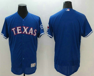 Men's Texas Rangers Blank Royal Blue 2016 Flexbase Majestic Baseball Jersey