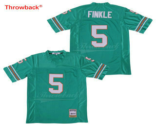 Men's The Movie Ace Ventura #5 Ray Finkle Teal Green Football Jersey