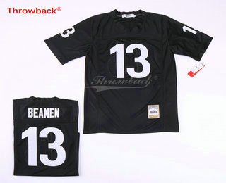 Men's The Movie Any Given Sunday #13 Willie Beamen Black Football Jersey