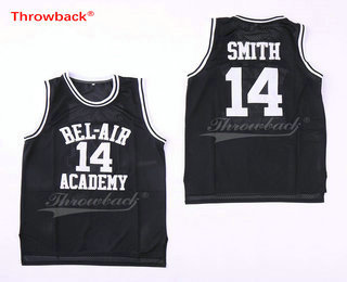 Men's The Movie Bel Air Academy #14 Will Smith Black Swingman Basketball Jersey